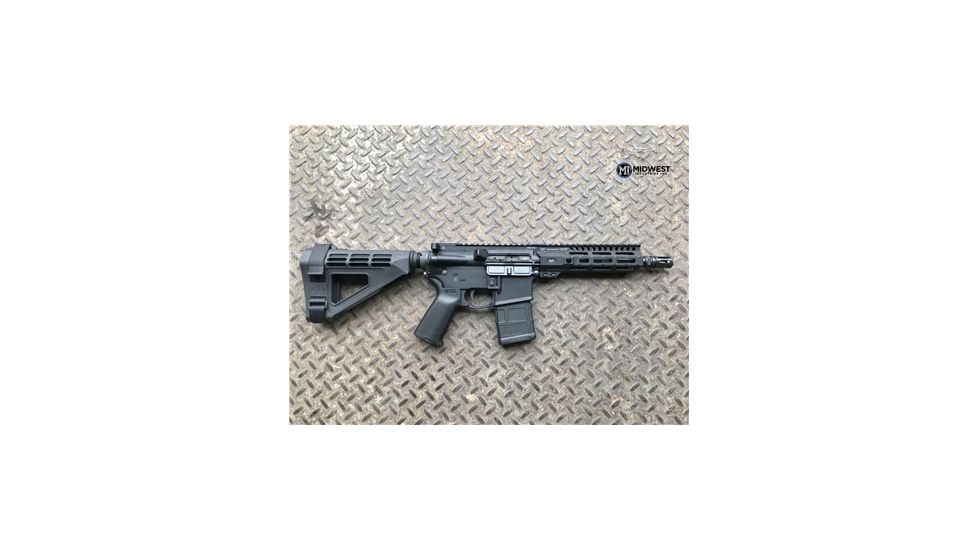 Midwest Industries AR-15 Free Float 1-Piece Handguard, 7 inch Combat Rail, Black, Medium MI-CRM-7.0