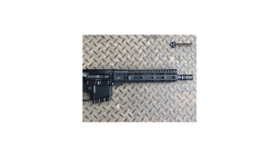 Midwest Industries AR-15 Free Float 1-Piece Handguard, 9.25 inch Combat Rail, Black, Medium MI-CRM-9.25
