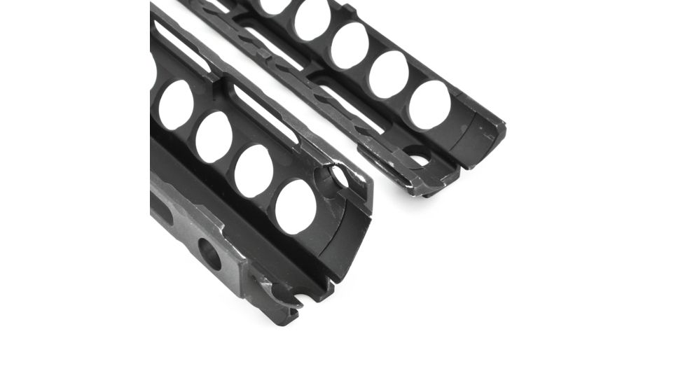 Midwest Industries AR-15/M16 M-Series Two Piece Drop-In M-LOK Handguard, 9 in, Mid-Length, Black, MI-18M