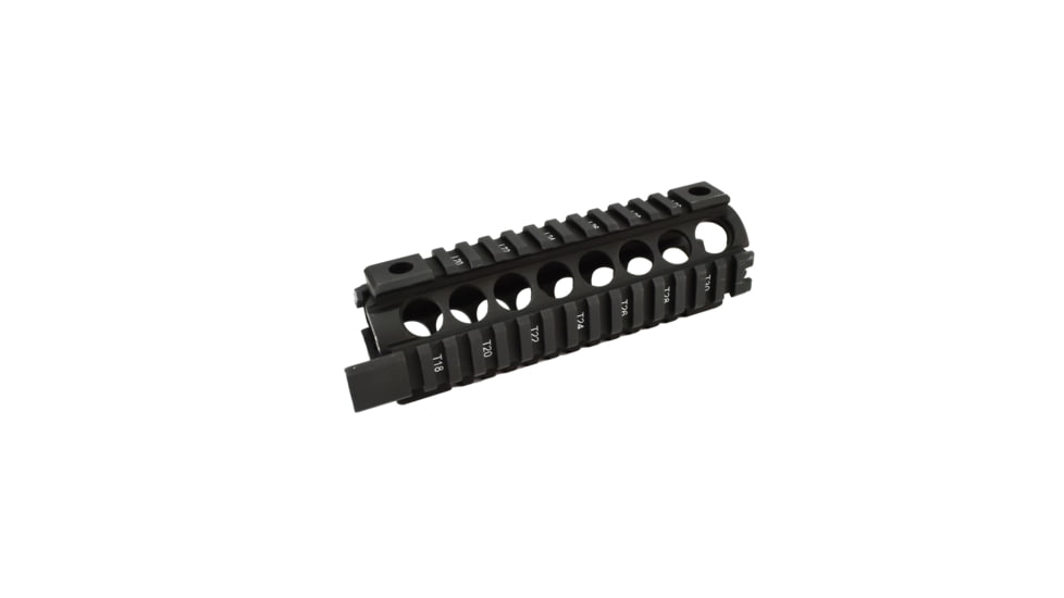 Midwest Industries Gen2 Two-Piece Drop-In Handguard Carbine Length, Black, MCTAR-17G2