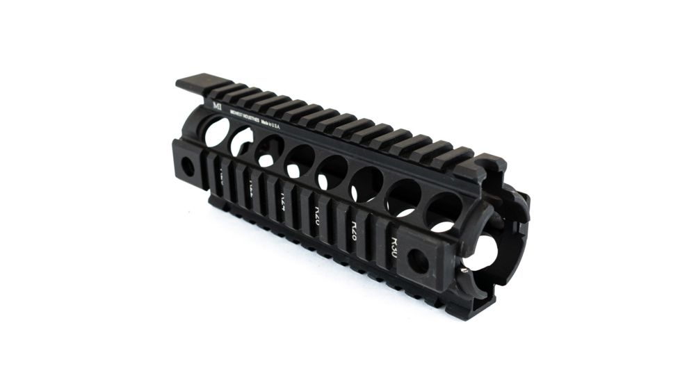 Midwest Industries Gen2 Two-Piece Drop-In Handguard Carbine Length, Black, MCTAR-17G2