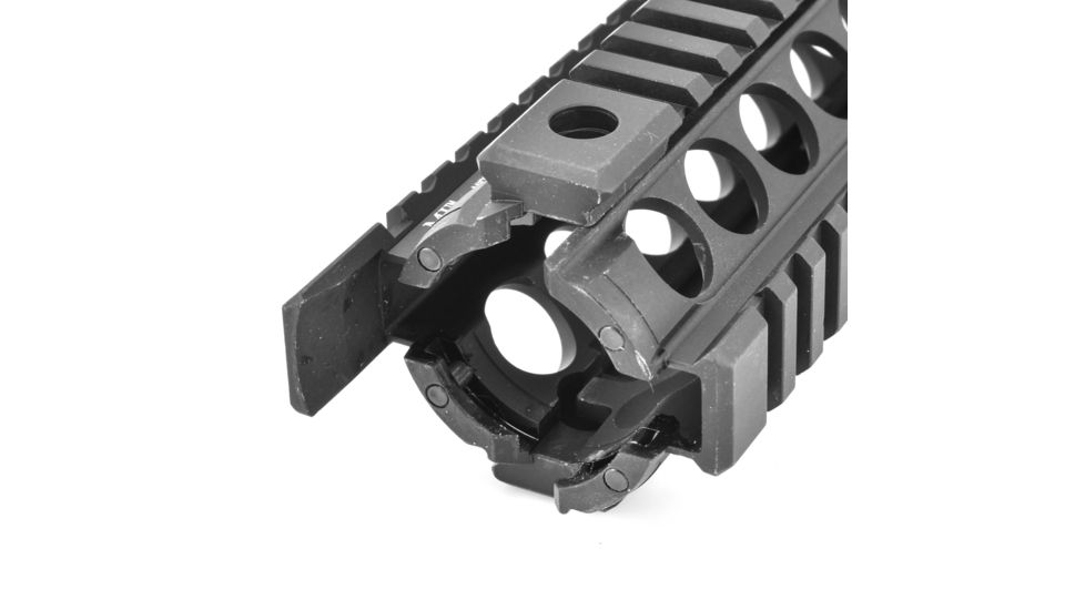 Midwest Industries Gen2 Two-Piece Drop-In Handguard Rifle Length, Black, MCTAR-19G2