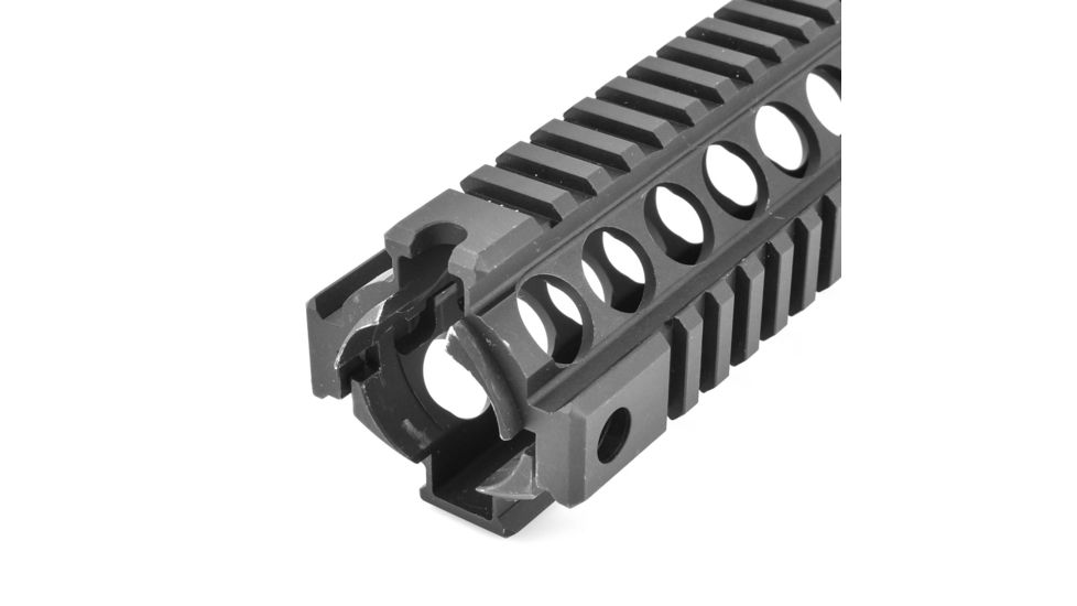 Midwest Industries Gen2 Two-Piece Drop-In Handguard Rifle Length, Black, MCTAR-19G2