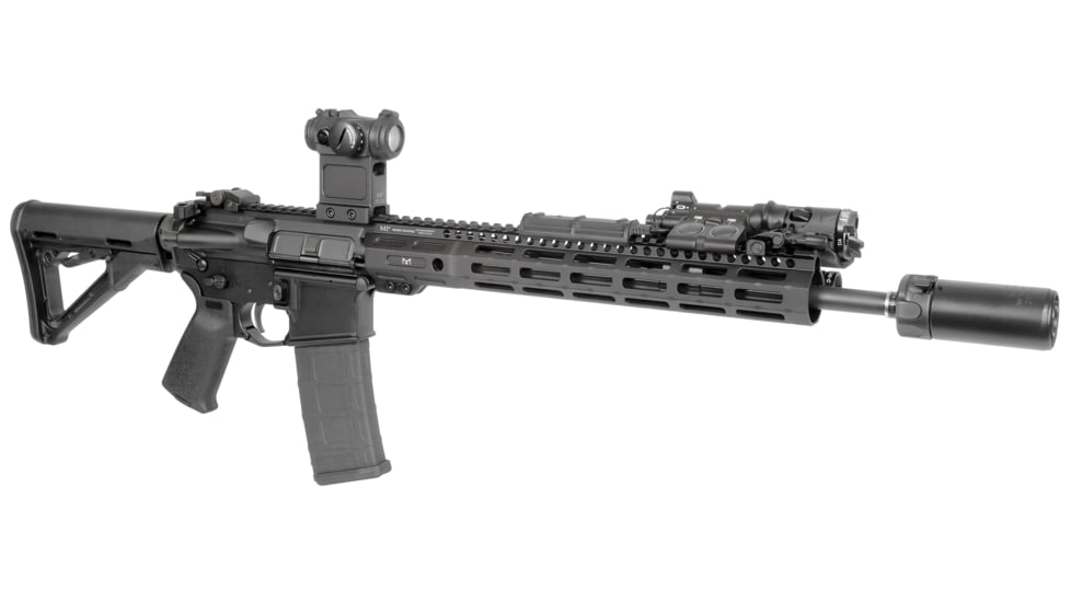 Midwest Industries Night Fighter M-LOK Handguard, Black, 13.5in, MI-NF13.5