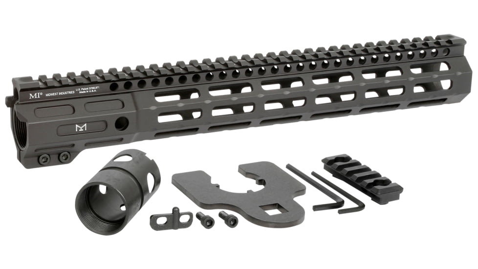 Midwest Industries Night Fighter M-LOK Handguard, Black, 13.5in, MI-NF13.5