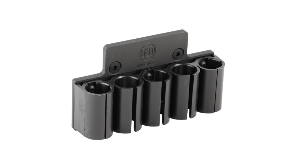 Midwest Industries Shotgun Shell Holder Plate Bundle, 5 Shells, Black, MI-SG-SHP-BUNDLE