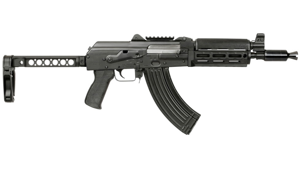 Midwest Industries Stock Tube Adaptor Pistol Brace Compatible, Black, MI-STAP-PB