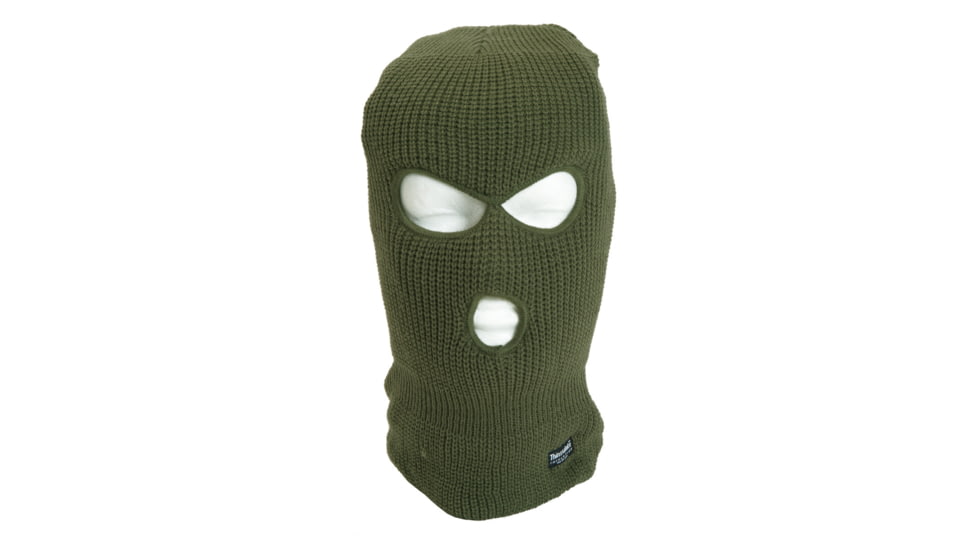 MIL-TEC 3-Hole Thinsulate Balaclava - Men's, OD Green, One Size, 12112001