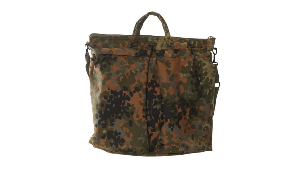 MIL-TEC Flyer Helmet Bag, Flecktarn Camo, 19 x 17, 13826021