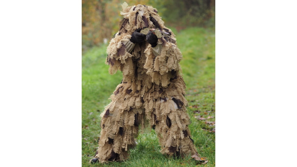 MIL-TEC Oak Leaf 3D Ghillie Suit, Desert Camo, Medium/Large, 11961560-002