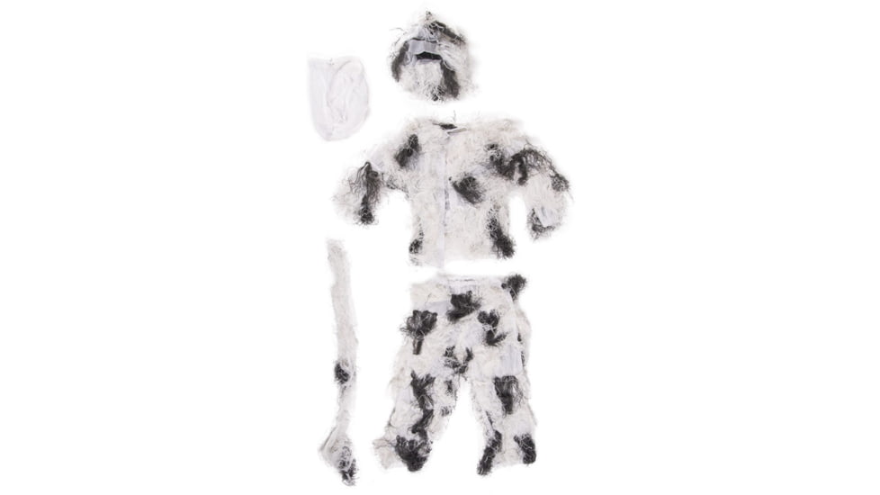 MIL-TEC Ghillie Suit, Snow Camo, Medium/Large, 11961807-002