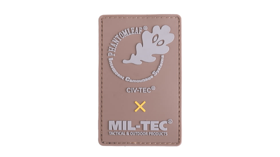 MIL-TEC CIV-TEC Phantomleaf PVC 3D Patch, Coyote, 16832519