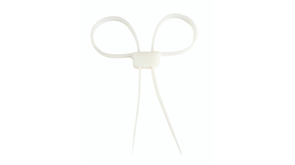 MIL-TEC Plastic Hand Cuffs, Clear/White, 16204100