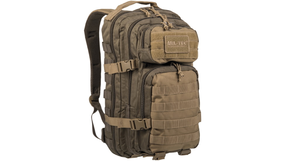MIL-TEC Ranger Assault Pack, Green/Coyote, 20L, 14002102
