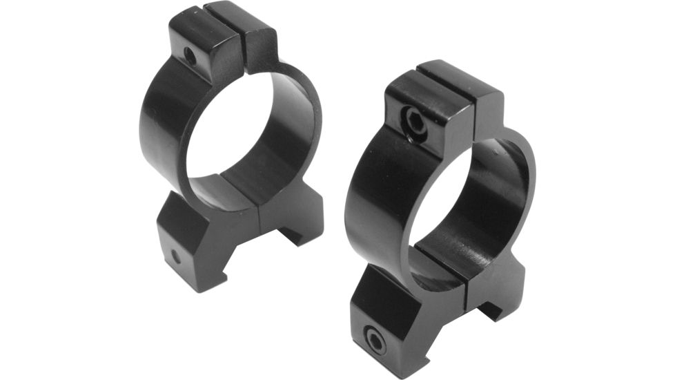 Millett Angle-Loc Detachable Rings, 30mm Medium, Bright Aluminum, Vertical Split, Clam
