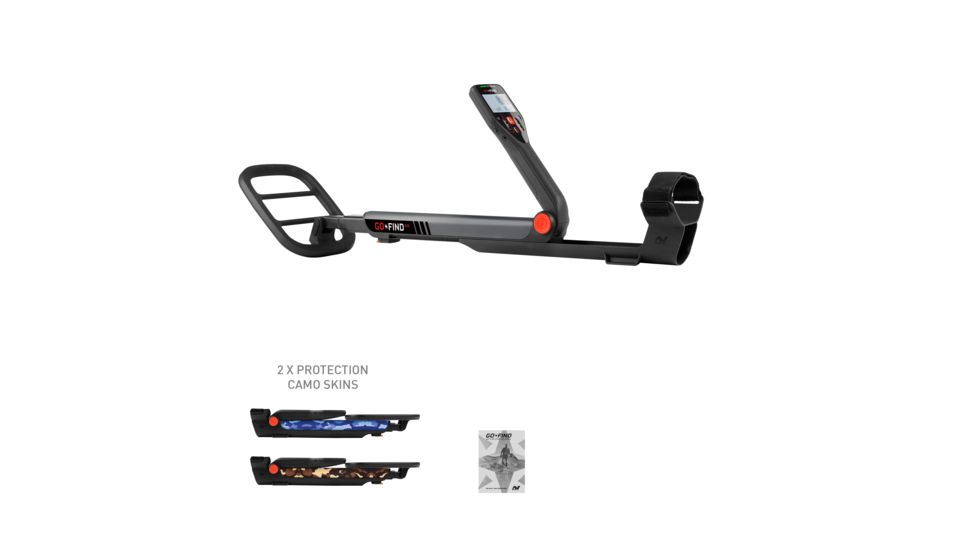Minelab Minelab Go-Find 44 Metal Detector, Gray / Black, 3231-0014