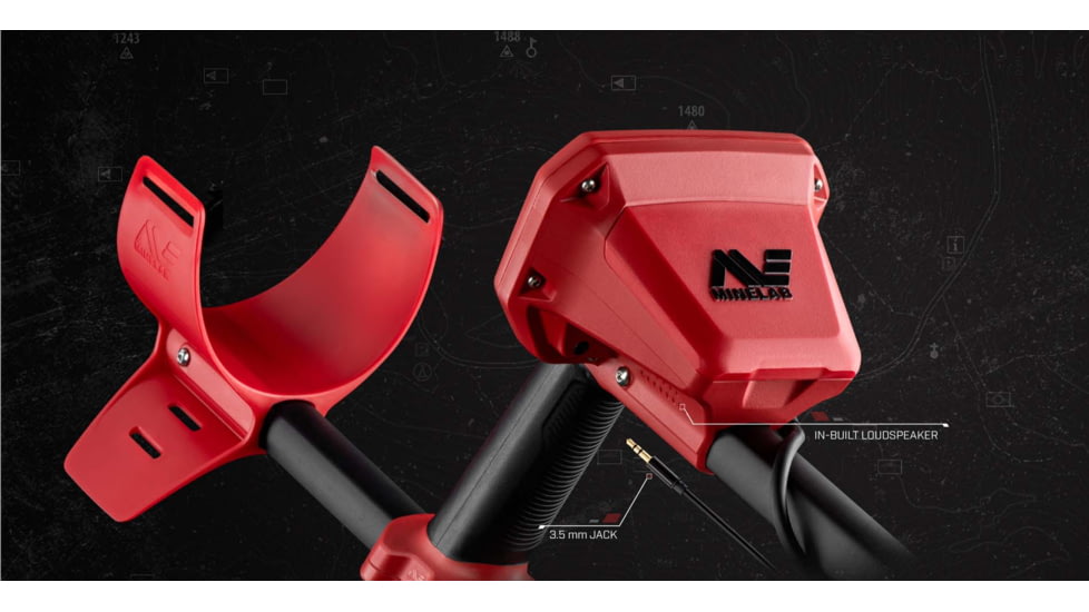 Minelab Vanquish 340 Metal Detector, Black/Red, 3820-0001