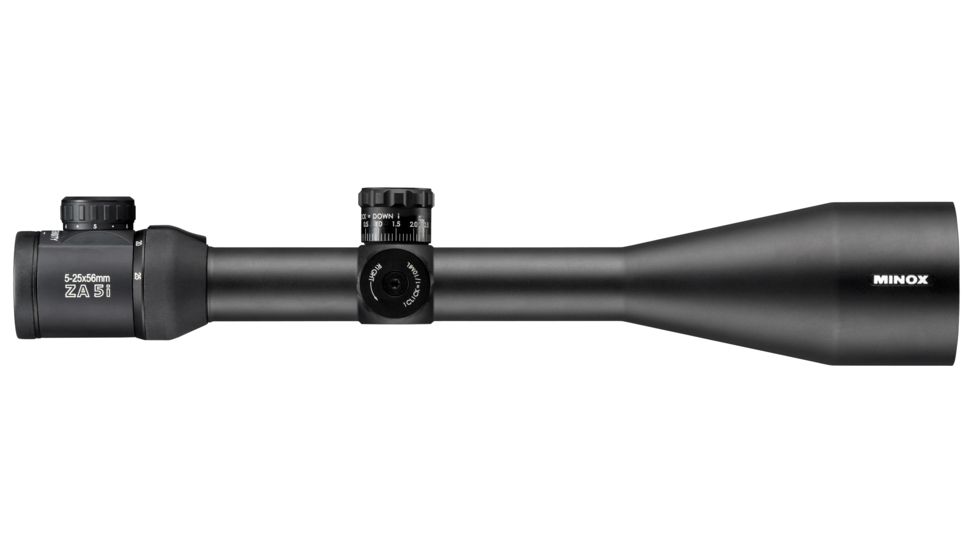 Minox ZA 5 HD 5-25x56 TAC Rifle Scope w/ Illuminated Mino-Tac Reticle, Black 66475