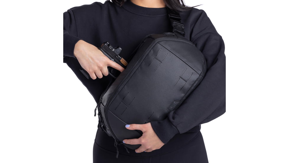 Mission First Tactical Achro Sling Bag, Black, B2-SL-BL