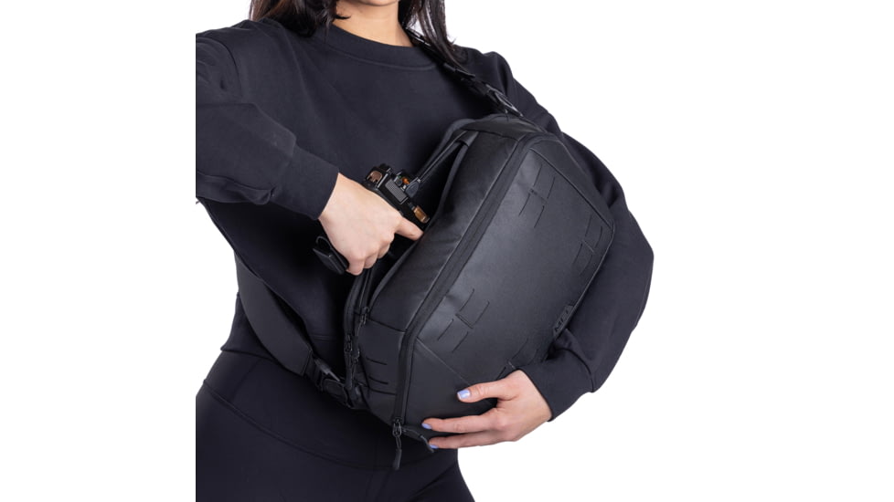 Mission First Tactical Achro Sling Bag, Black, B2-SL-BL