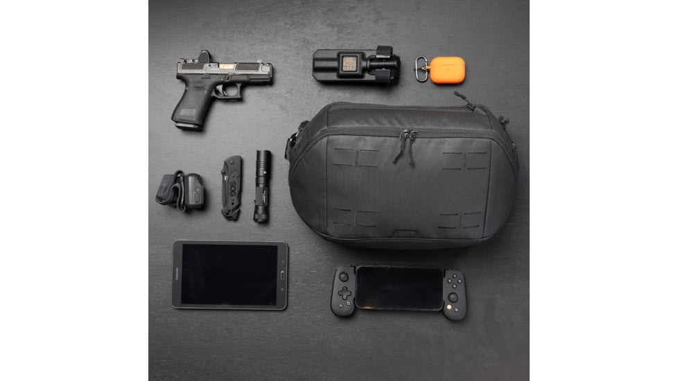 Mission First Tactical Achro Sling Bag, Black, B2-SL-BL