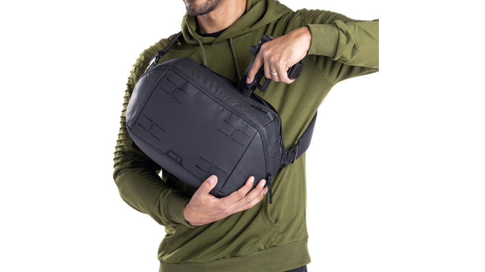 Mission First Tactical Achro Sling Bag, Black, B2-SL-BL