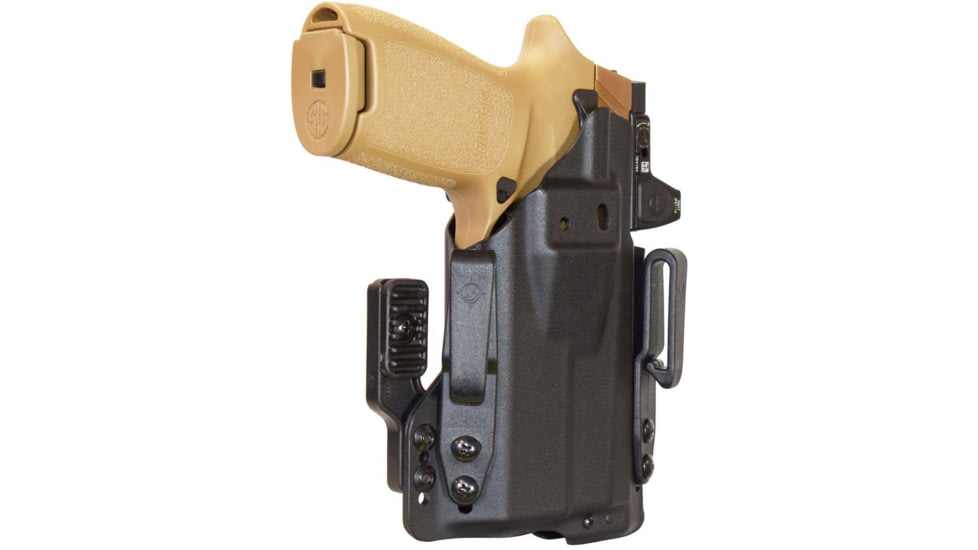 Mission First Tactical Pro Kydex IWB Light Holster, Sig P320 X Carry w/TLR7 A, Ambidextrous, Black, H5-SIG-9-WL-7