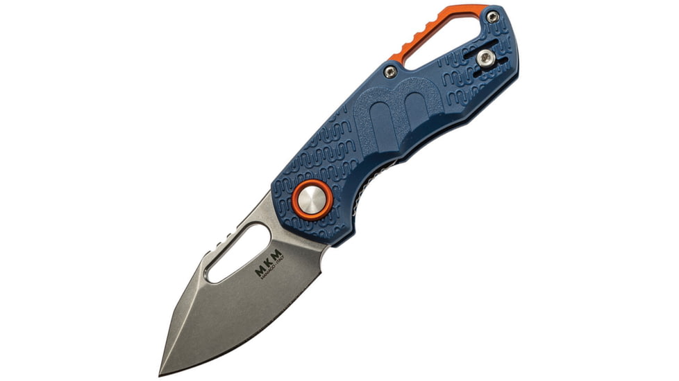 MKM Isonzo Linerlock Blue Folding Knife, 2.25 stonewash finish Bohler N690 stainless blade, Blue FRN handle, MK FX03-3PBL