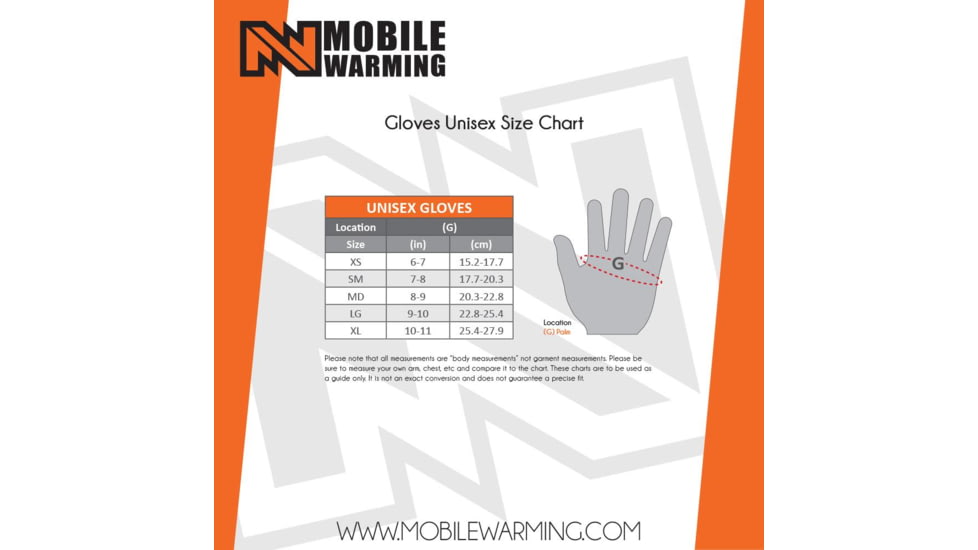Mobile Warming Barra Leather Heated Glove, Black, 2XL, MWG19M06-01-06