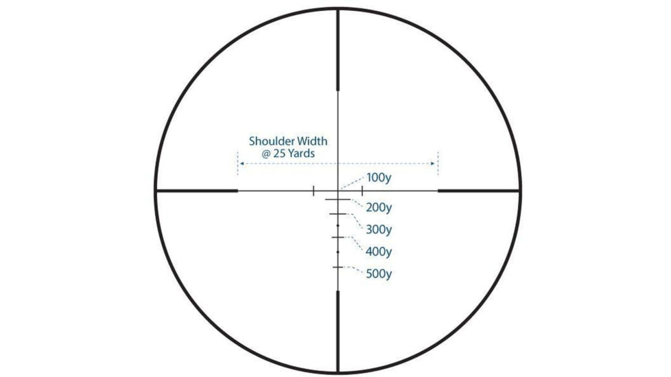 Monstrum 3-9x32 AO Rifle Scope with Illuminated Range Finder Reticle and Parallax Adjustment, Black, S3932-AO-B