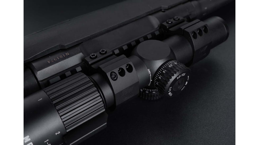 Monstrum 30mm Precision Picatinny V2 Scope Rings w/Level Bubble, 1 in, Black, SR-3XLB-P100