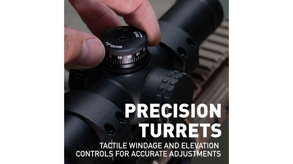 Monstrum Banshee ED 1-8x24mm LPVO 30mm Tube Rifle Scope w/ Offset Scope Mount, Second Focal Plane