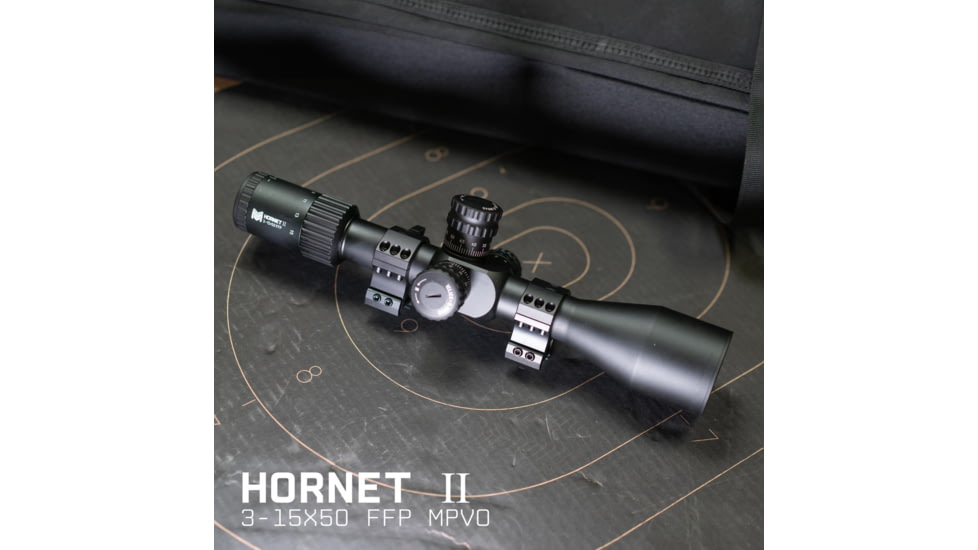 Monstrum Hornet II 3-15x50mm 30mm Tube Rifle Scope, First Focal Plane
