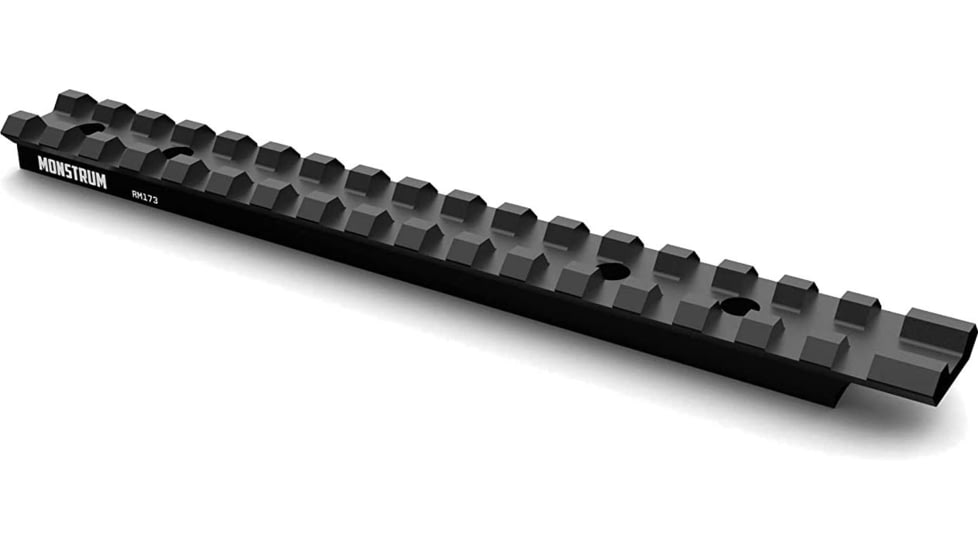 Monstrum Ruger American Rifles Long Action Picatinny Optic Rail, 0 MOA, Black, RM173