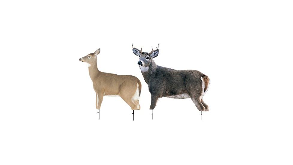 dream team whitetail deer doe and buck decoy