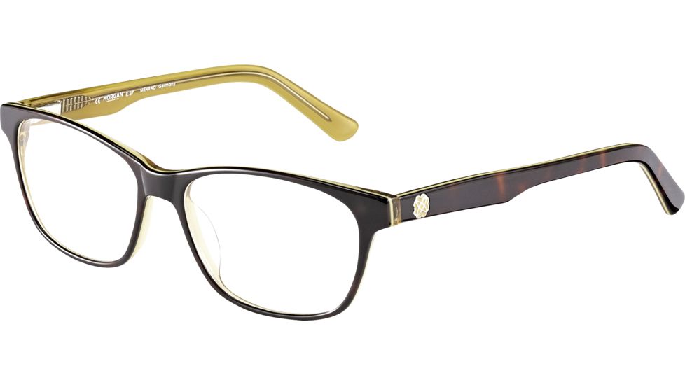 Morgan 201094 Prescription Eyeglasses, Brown Havana on Yellow Frame, 201094-4132