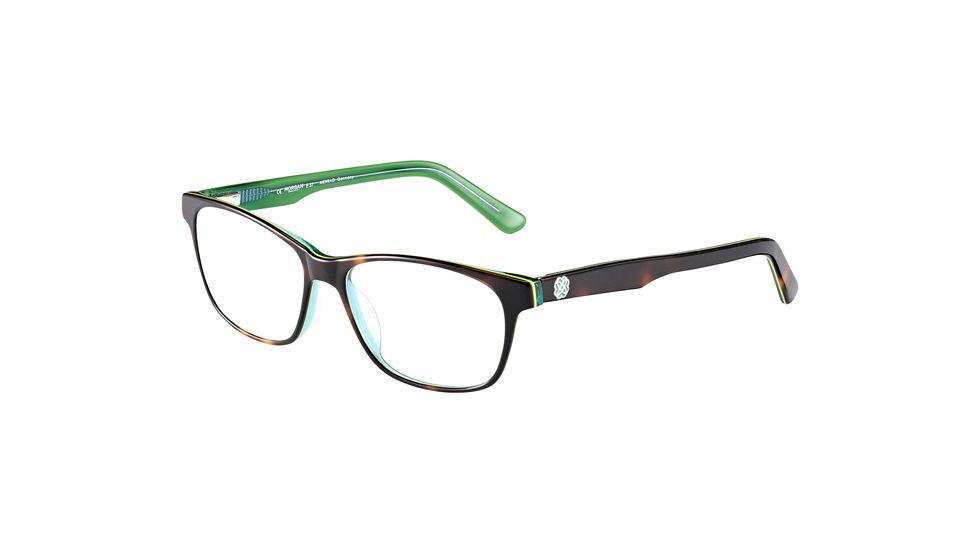 Morgan 201094 Eyeglasses, Brown Havana on Green Frame, 201094-4134