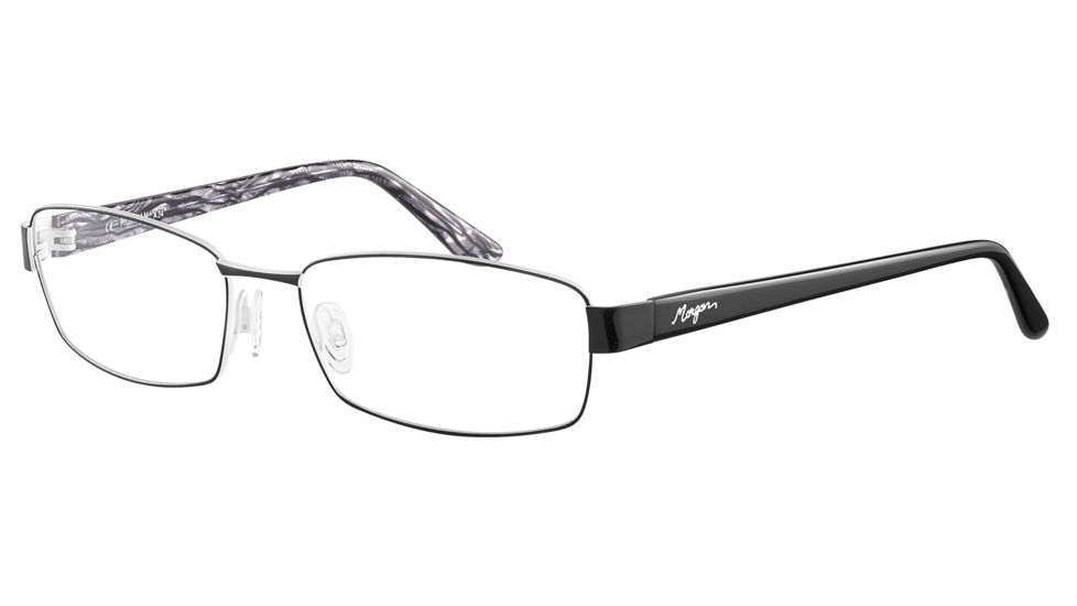 Morgan 203120 Bifocal Prescription Eyeglasses - Black Frame and Clear Lens 203120-423BI