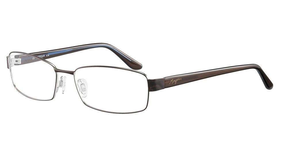 Morgan 203120 Bifocal Prescription Eyeglasses - Brown Frame and Clear Lens 203120-422BI