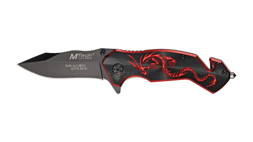 Mtech Dragon Strike Rescue Knife, 4.75in. Closed MT759BR