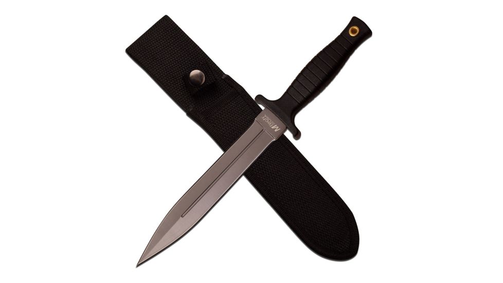 Mtech Fixed Blade, 11.25in, Stainless Steel Blade, Black Abs Handle MT-20-77GY