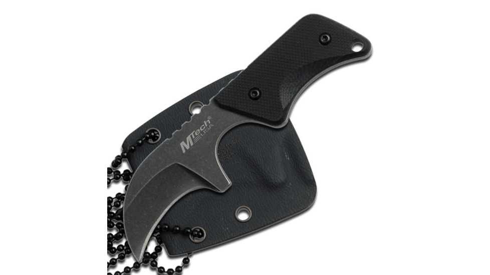 Mtech Fixed Blade, 4in, Stainless Steel Blade, G10 Handle MT-674