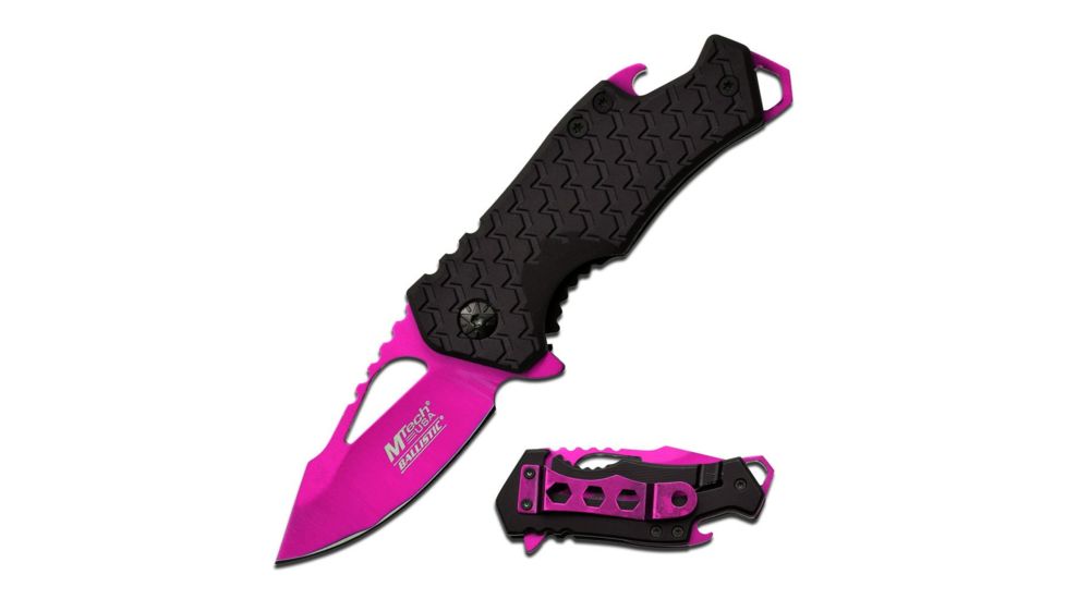 Mtech Folding Blade, 2.75in, Stainless Steel Blade, Black Nylon Fiber Handle MT-A882PK