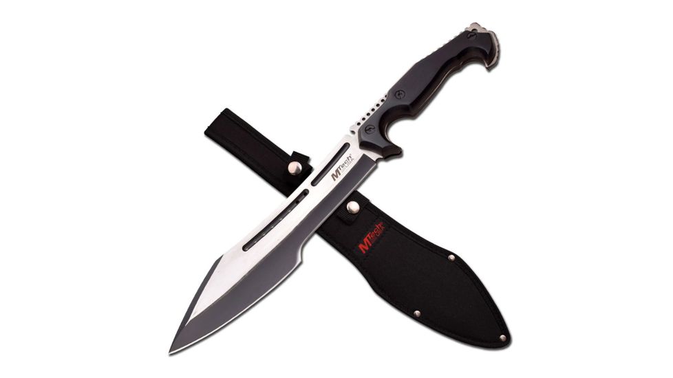 Mtech Machete, 9.75in, Stainless Steel Blade, Black Pakkawood Handle MT-20-72