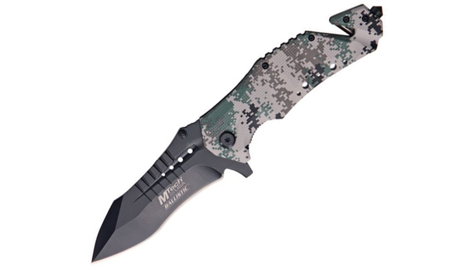 Mtech Rescue Linerlock A/O, Green Camo, Knife MTA845DG