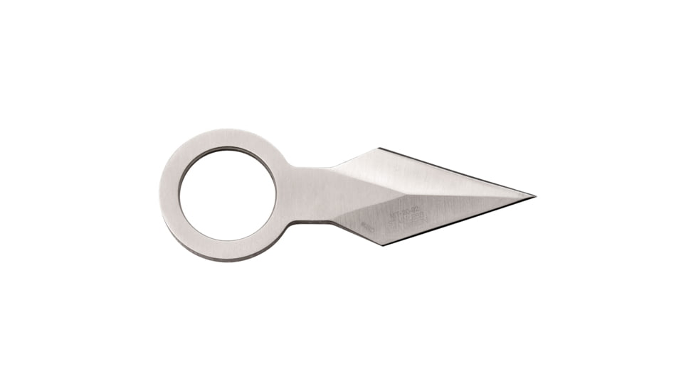 Mtech Spear Point Fixed Blade Knife w/Bead Chain, 1.75 in, 3Cr13 Stainless Steel Stainless Steel, Satin, MT-20-92S