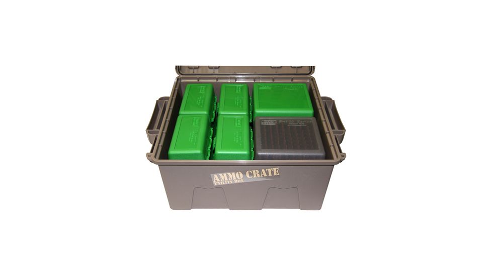 MTM ammo Crate 7.25 deep, Dk Earth, large ACR8-72