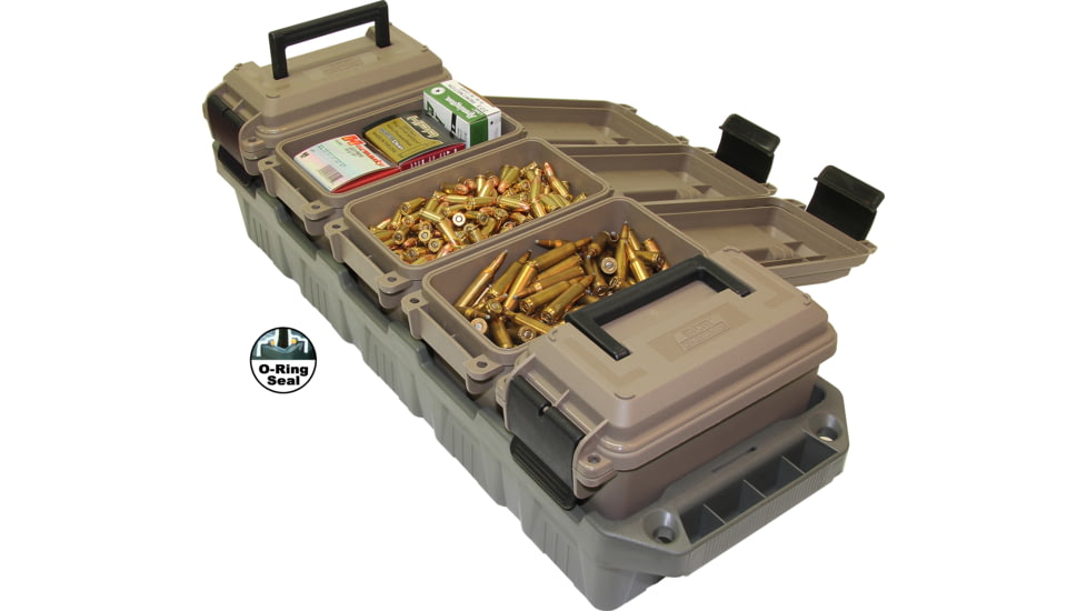 MTM Ammo Crate Mini 5-Can, Dark Earth/Army Green, AC5C