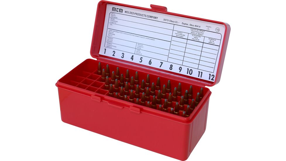 MTM Case-Gard 60 .22-250 to .308 Winchester Red