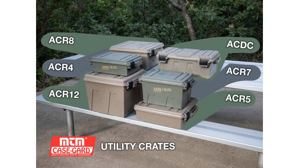 MTM CASE OF 48 AMMO CRATE 17.2 X 9.2IN ARMY GRN PLT PK DECA5398, MTMACR7P18